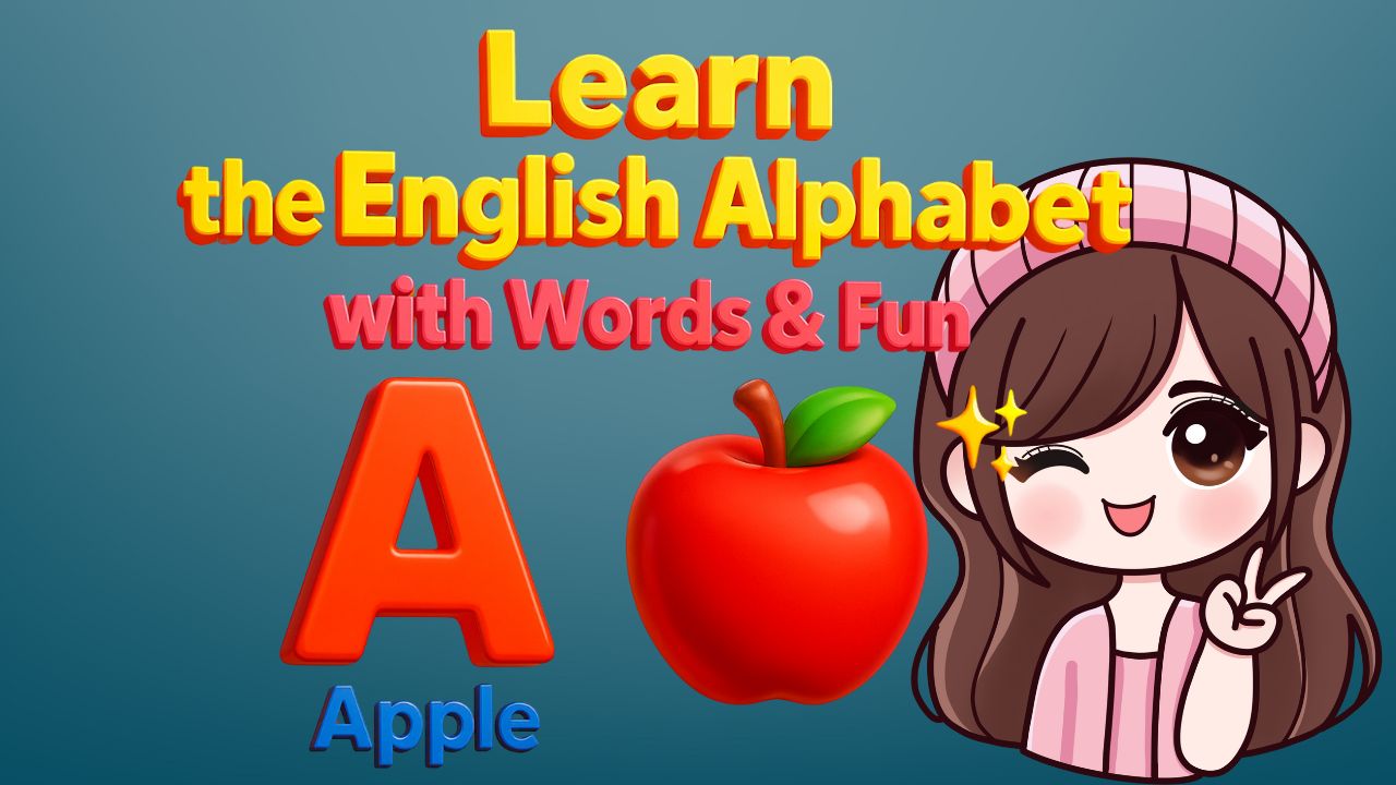 Learn the English Alphabet with Words & Fun! 📚✨ A to Z for Kids